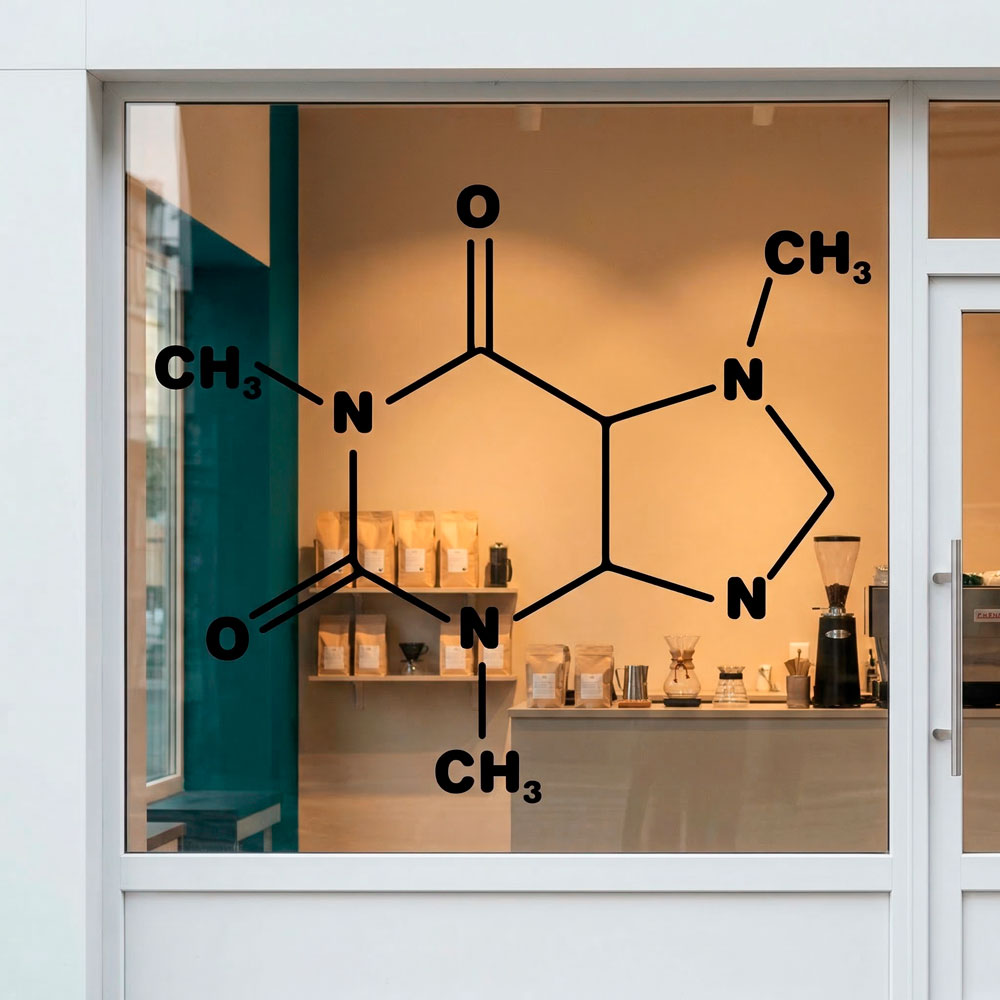Adesivi Murali: Formula di caffeina