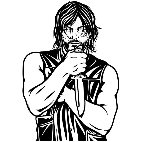 Adesivi Murali: Daryl Dixon - The Walking Dead