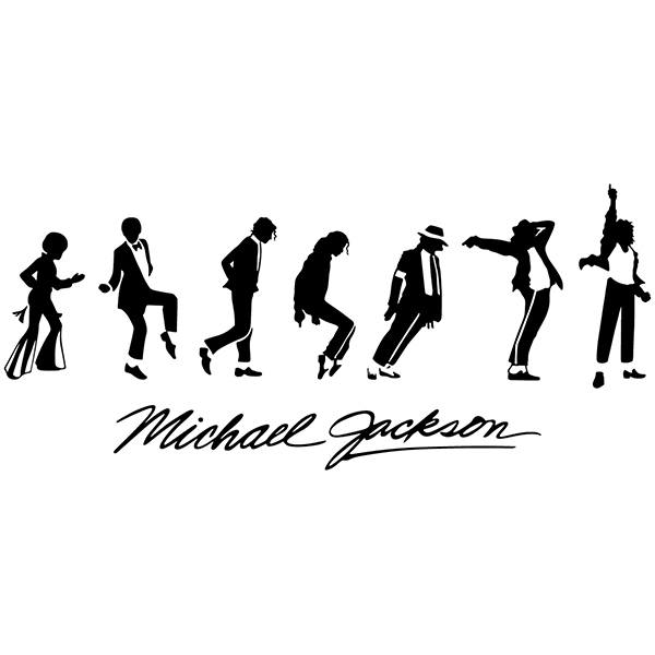 Adesivi Murali: Michael Jackson Evolution