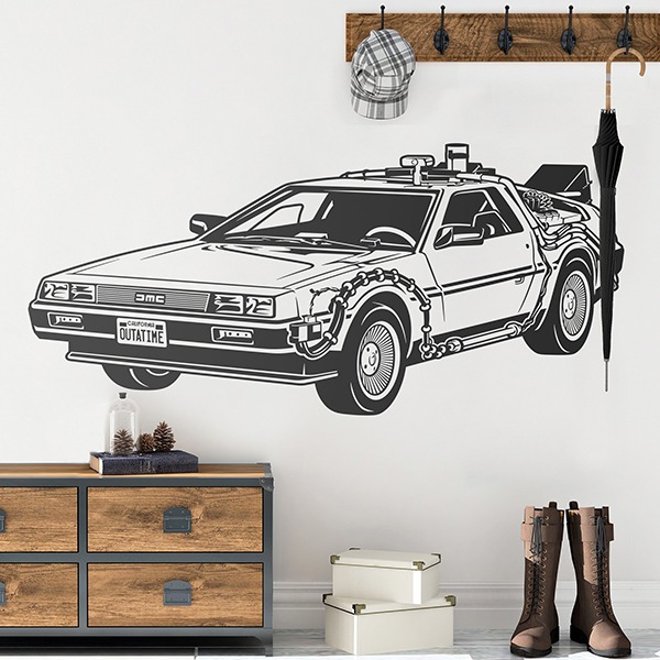 Adesivi Murali: DeLorean di Doc