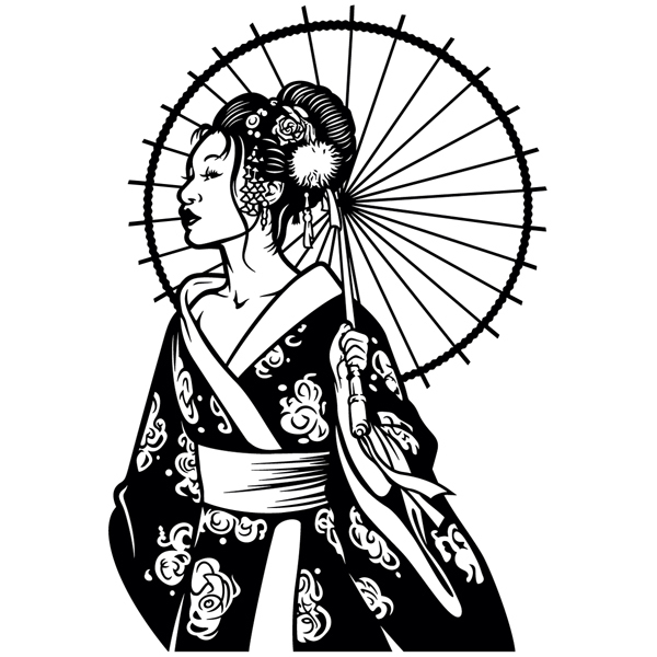 Adesivi Murali: Geisha