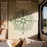Adesivi Murali: La rosa dei venti del mare 8