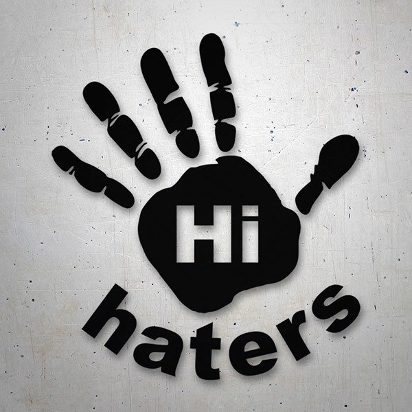 Adesivi per Auto e Moto: Hi Haters