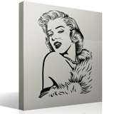 Adesivi Murali: Marilyn Monroe perline 2