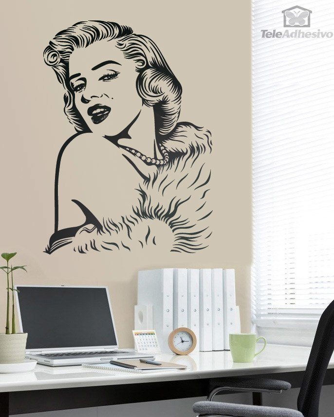 Adesivi Murali: Marilyn Monroe perline