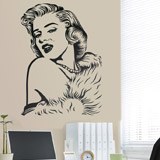 Adesivi Murali: Marilyn Monroe perline 3