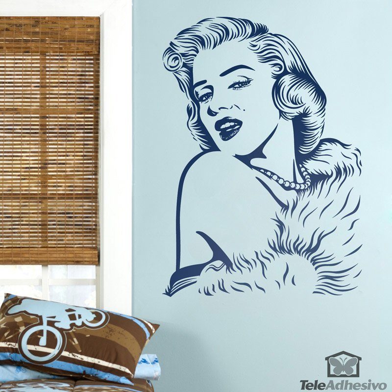 Adesivi Murali: Marilyn Monroe perline