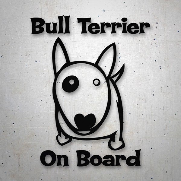 Adesivi per Auto e Moto: Bull Terrier On Board