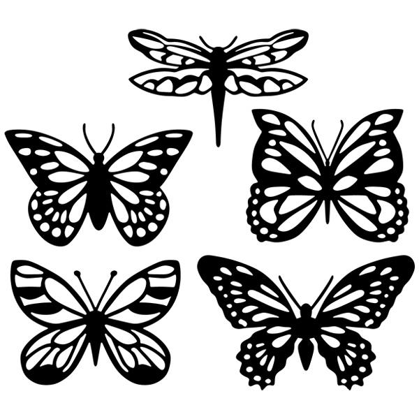 Adesivi Murali: Kit farfalle tropicali