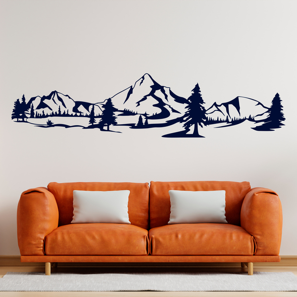 Adesivi Murali: Montagne e pini