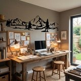 Adesivi Murali: Montagne e pini 17