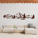 Adesivi Murali: Montagne e pini 3