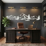 Adesivi Murali: Montagne e pini 21