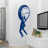 Adesivi Murali: Harold Lloyd appeso all'orologio 2