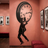 Adesivi Murali: Harold Lloyd appeso all'orologio 11