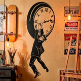 Adesivi Murali: Harold Lloyd appeso all'orologio 13