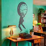 Adesivi Murali: Harold Lloyd appeso all'orologio 17