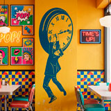 Adesivi Murali: Harold Lloyd appeso all'orologio 19