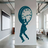 Adesivi Murali: Harold Lloyd appeso all'orologio 8