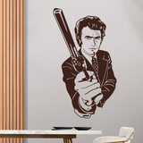 Adesivi Murali: Dirty Harry con la pistola 3