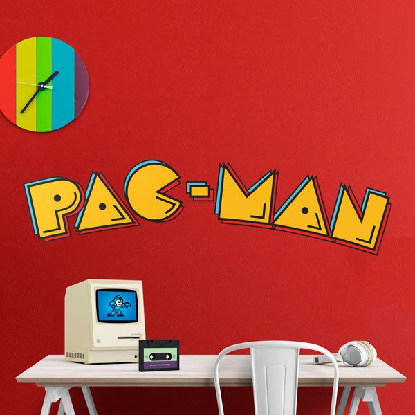 Adesivi Murali: Lettere Pac- Man 1