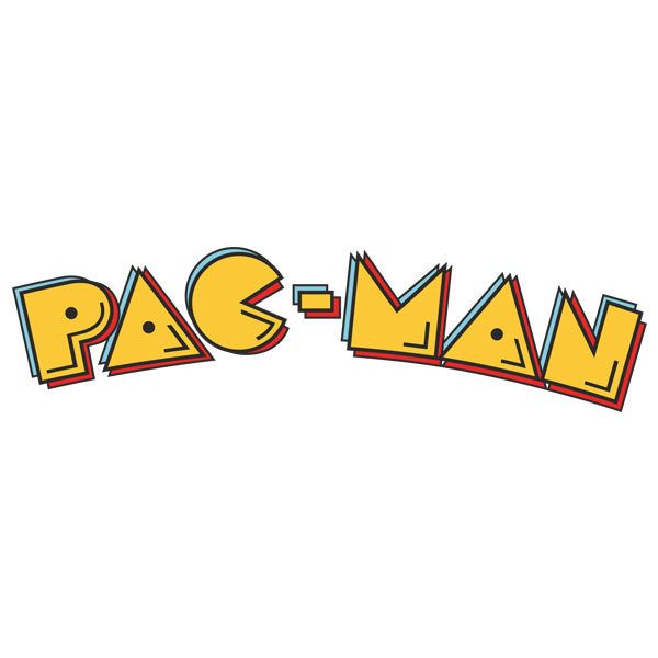 Adesivi Murali: Lettere Pac- Man