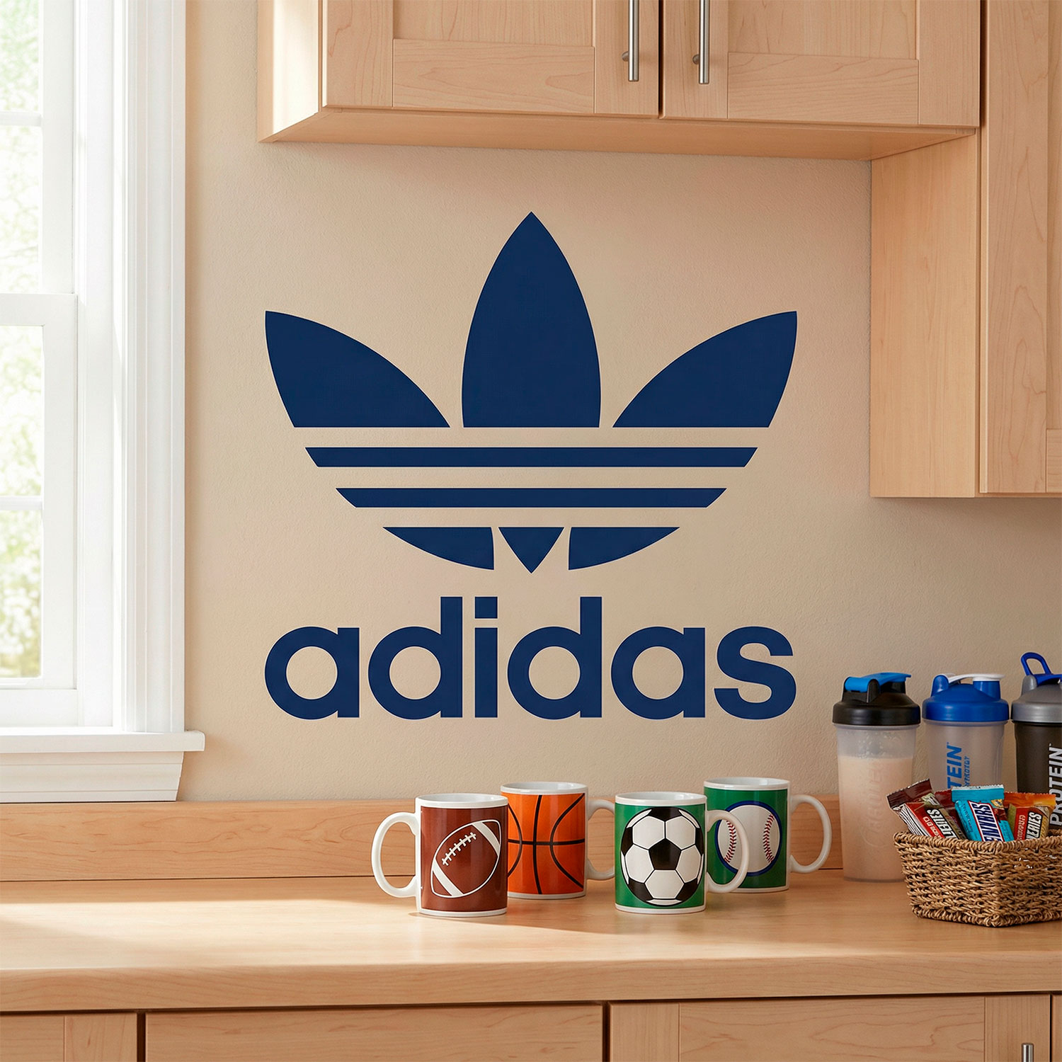 Adesivi Murali: Primo logo di Adidas