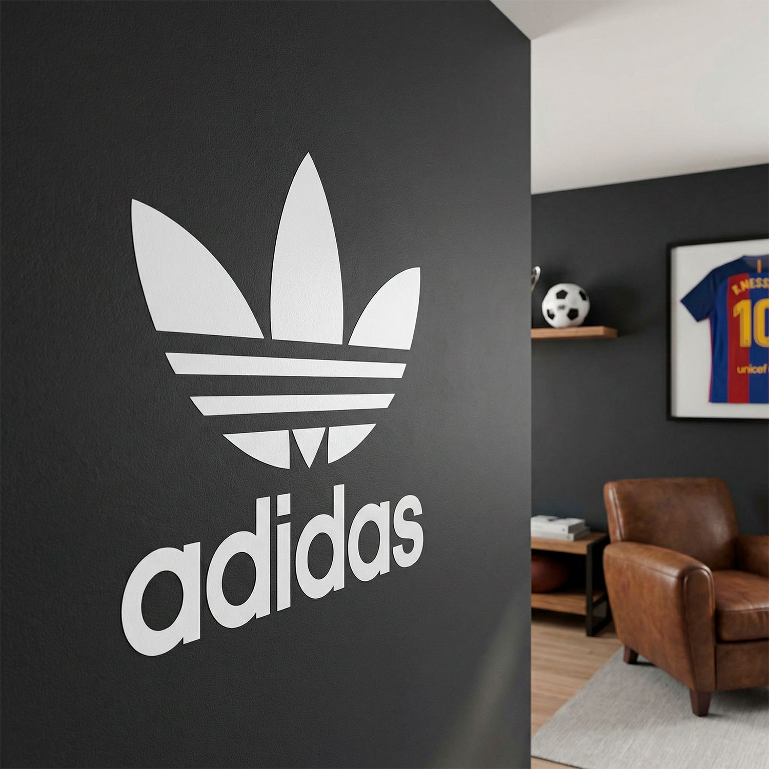 Adesivi Murali: Primo logo di Adidas