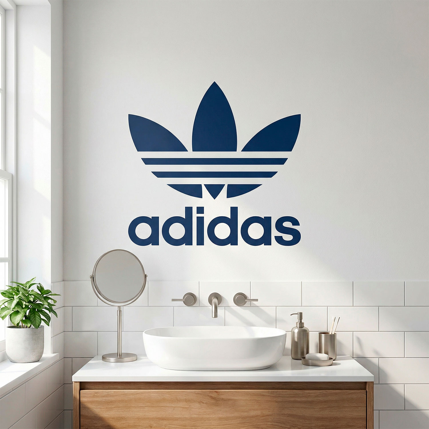 Adesivi Murali: Primo logo di Adidas