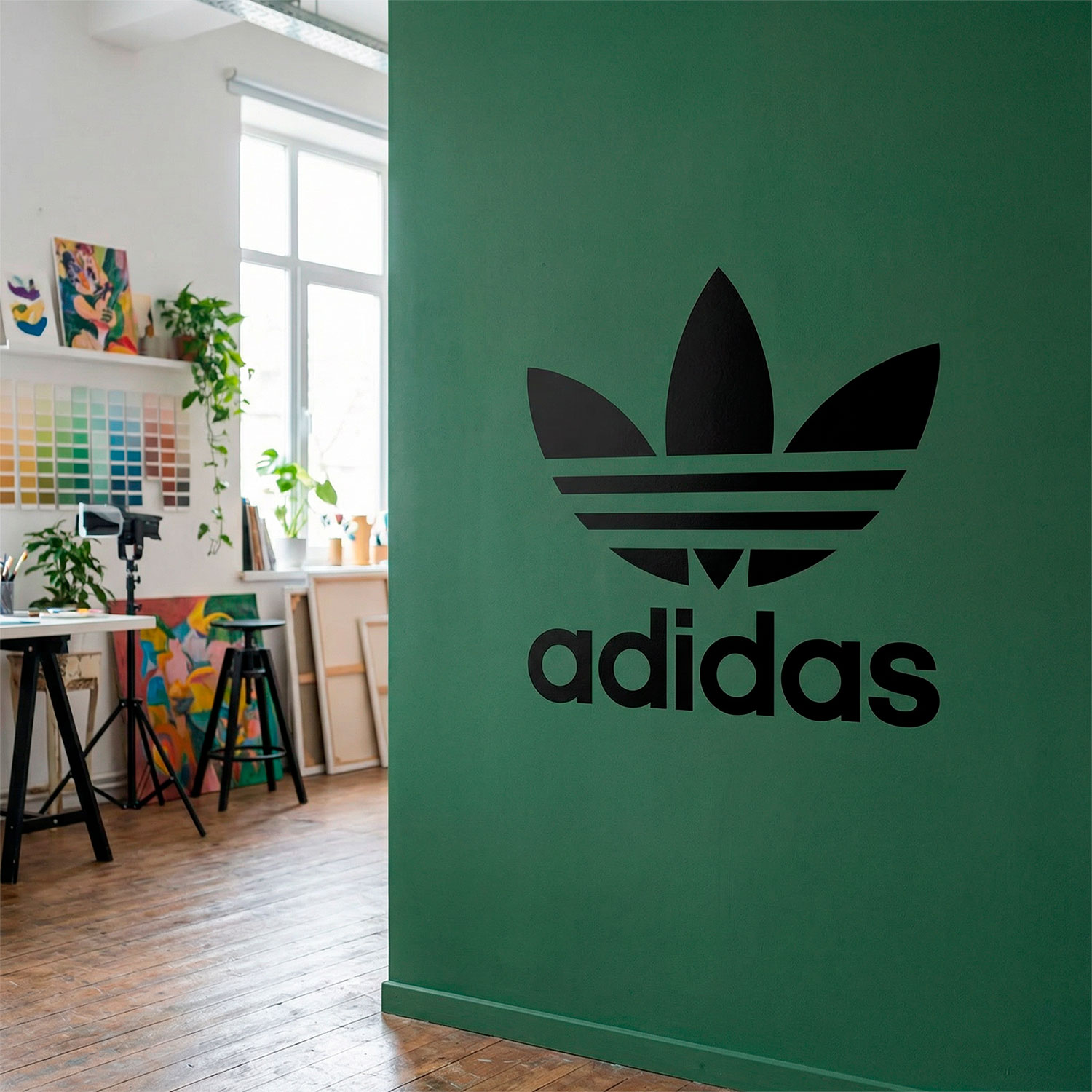 Adesivi Murali: Primo logo di Adidas