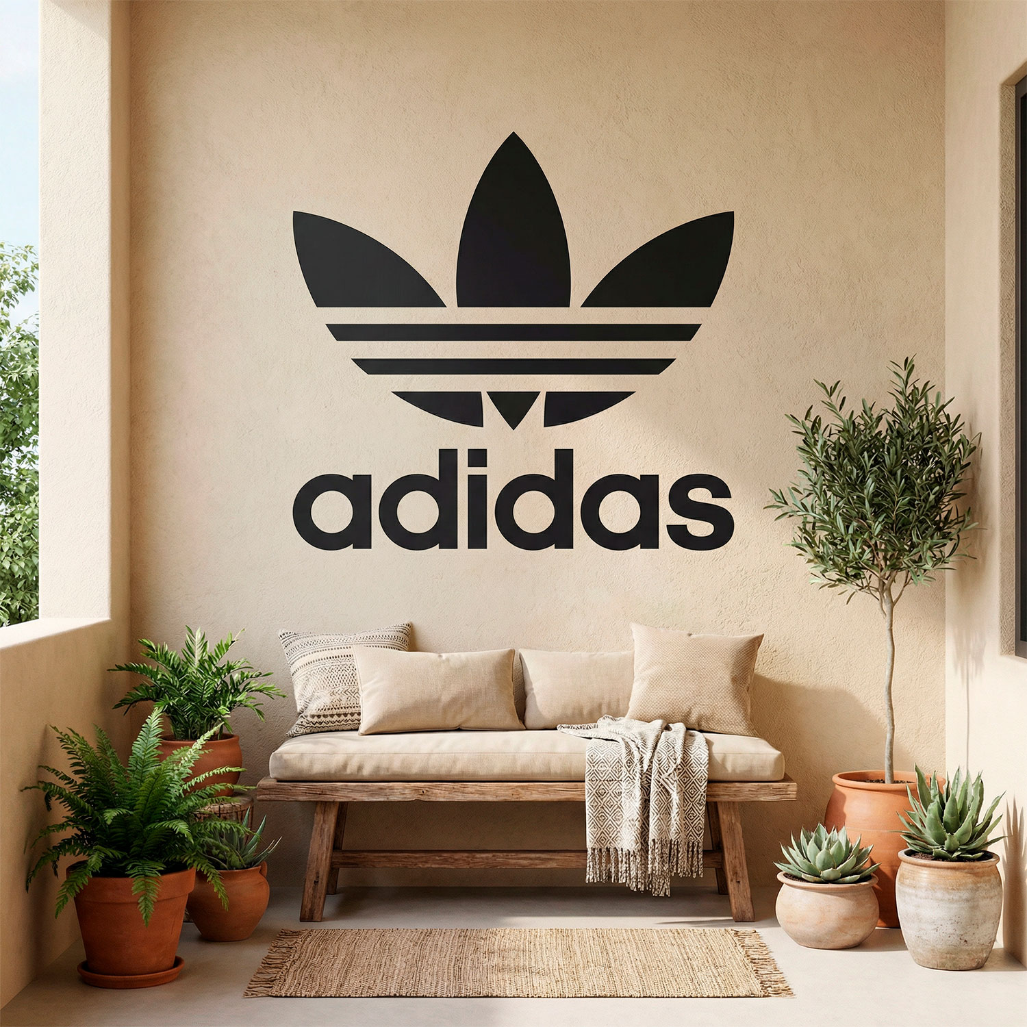 Adesivi Murali: Primo logo di Adidas