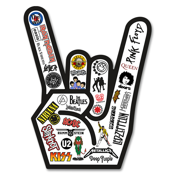 Adesivi Murali: Mano Mano rock 