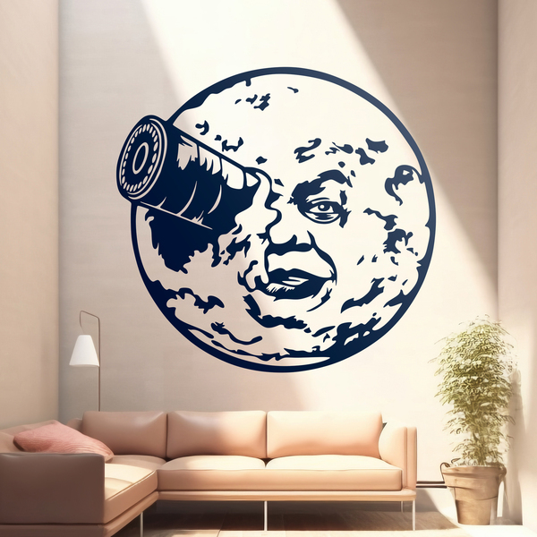 Adesivi Murali: Il viaggio di Jules Verne sulla Luna