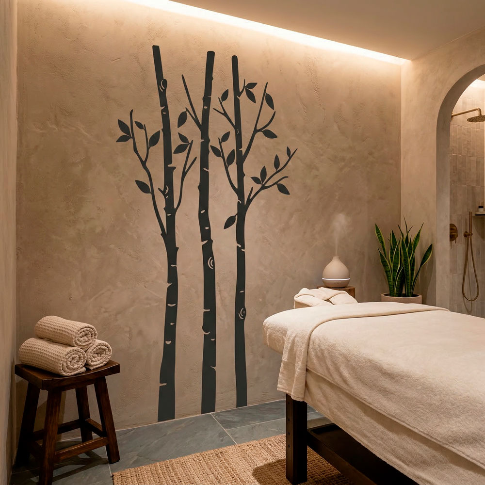 Adesivi Murali: Alberi nella foresta in autunno