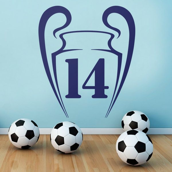 Adesivi Murali: Real Madrid 14 Champions