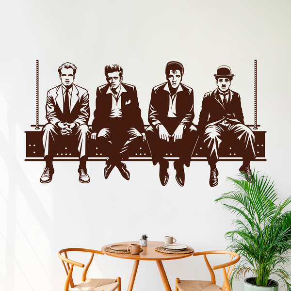 Adesivi Murali: Brando - James - Elvis - Chaplin