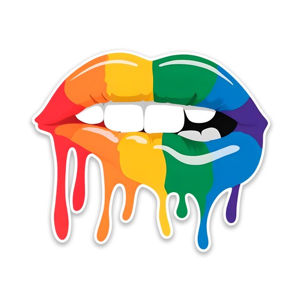 Adesivi Murali: Labbra LGTBI