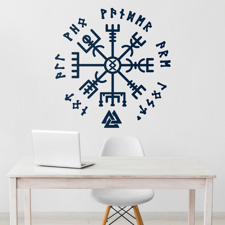 Bussola vichinga con rune (Vegvisir) 2/2