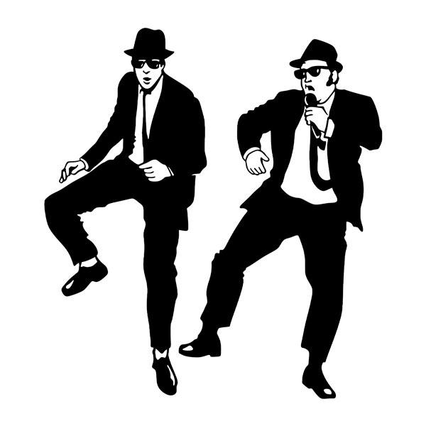 Adesivi Murali: Blues Brothers Ballando