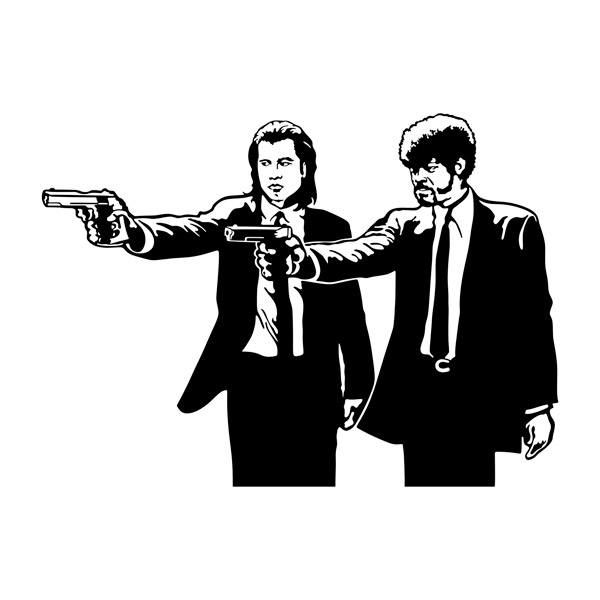 Adesivi Murali: Jules e Vincent Vega in Pulp Fiction