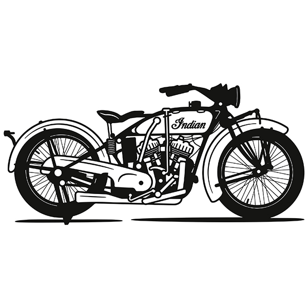 Adesivi Murali: Moto Classica Indian
