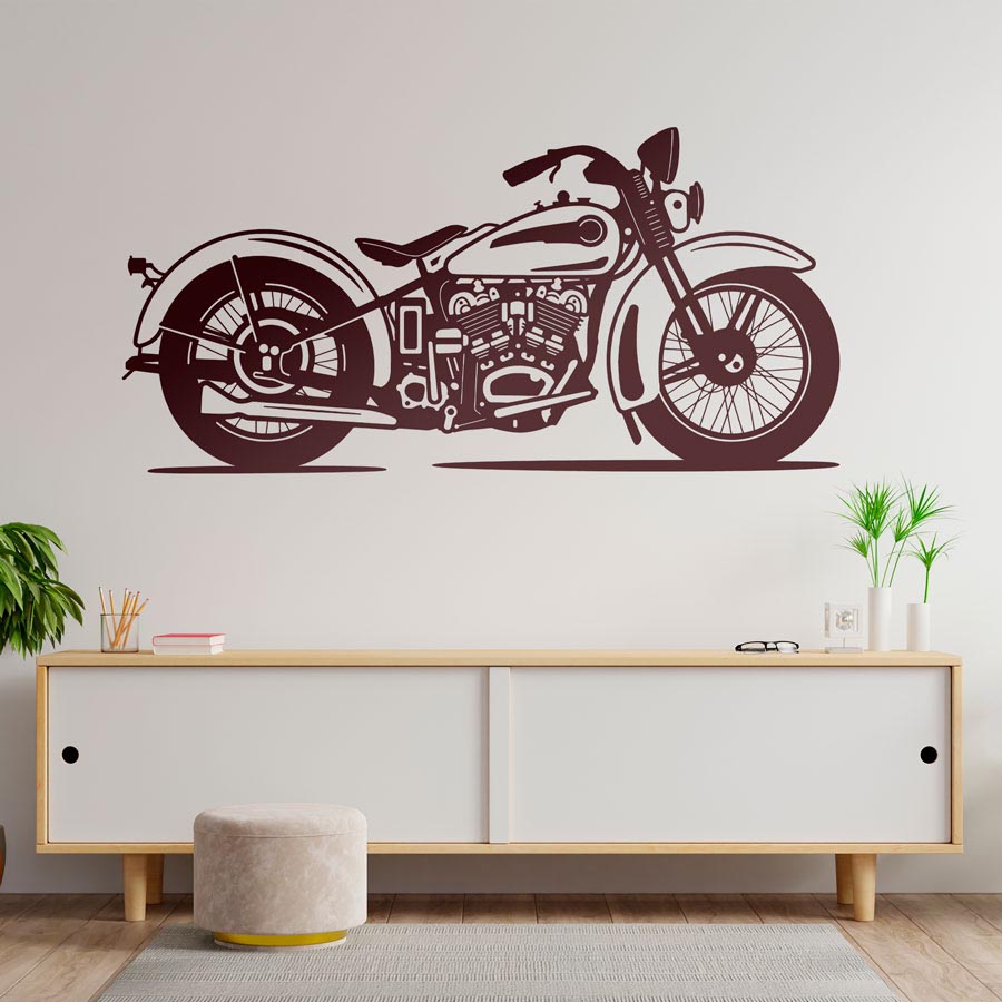 Adesivi Murali: Moto Classica Retrò