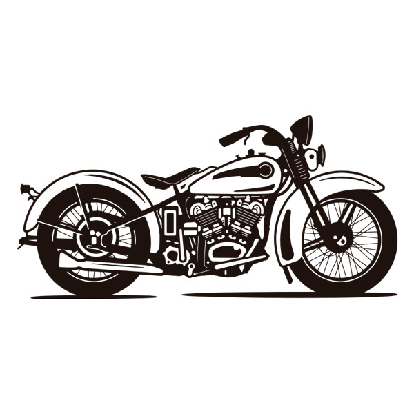 Adesivi Murali: Moto Classica Retrò