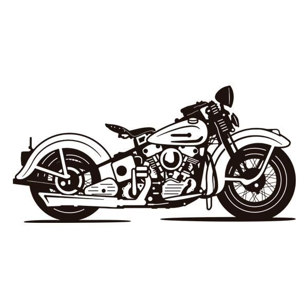 Adesivi Murali: Moto Custom Classica