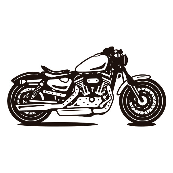 Adesivi Murali: Moto Classica Harley-Davidson