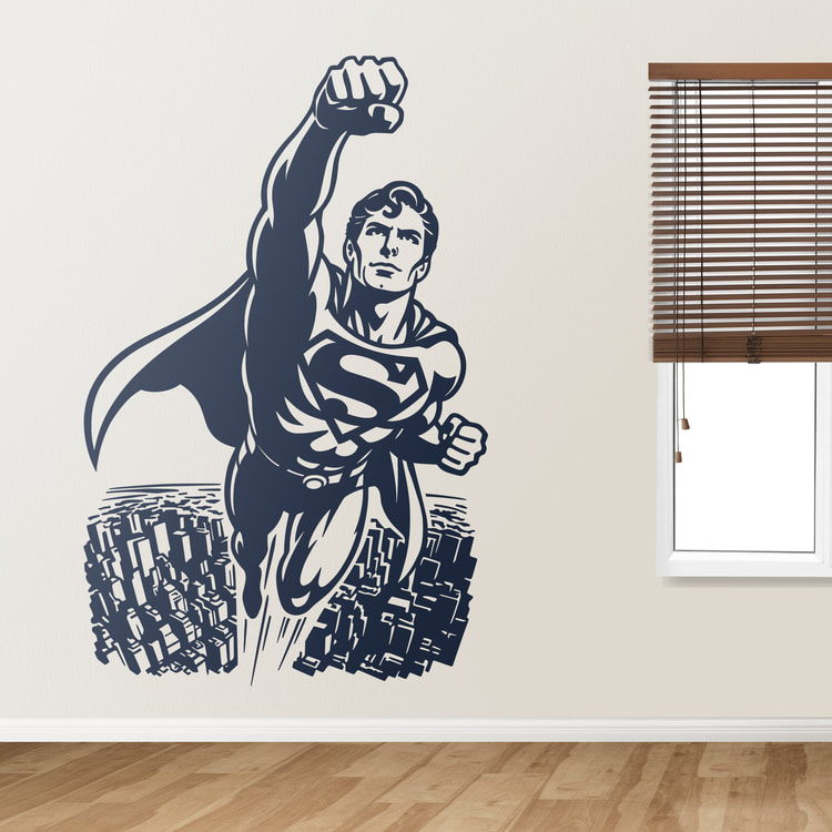 Adesivi Murali: Superman Metropolis