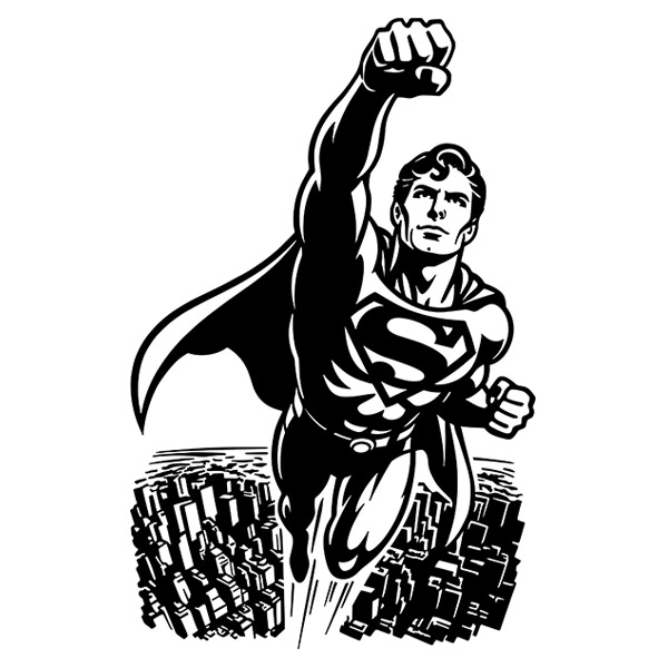 Adesivi Murali: Superman Metropolis