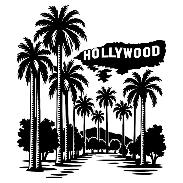 Adesivi Murali: Hollywood sign