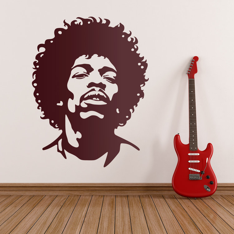 Adesivi Murali: Jimi Hendrix Artist