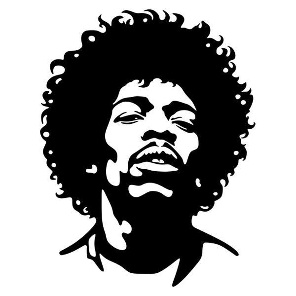 Adesivi Murali: Jimi Hendrix Artist